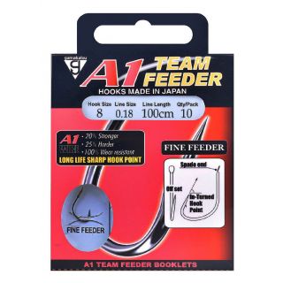 Gamakatsu A1 Team Feeder Fine Feeder 100Cm Haak: 12 Lijn: 0,16 mm