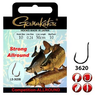 Gamakatsu Bkd-Allround Strong 50Cm Haak: 14 Lijn: 0,20 mm