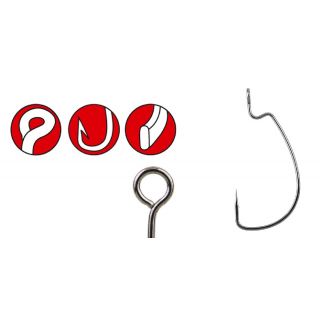 Gamakatsu Worm 330 Bottom Jigging Haak Size 2