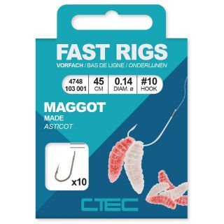 Spro C-Tec Fast Rigs Maggot 45 cm Size 16 0,10mm