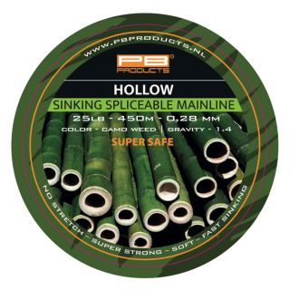 PB Hollow Braid Splicable Camo Weed 0.28mm 25Lb 450m