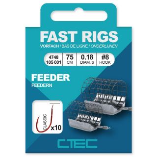 Spro C-Tec Fast Rigs Classic Feeder 75cm Size 10 0,16mm