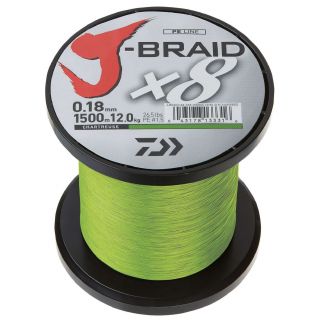 Daiwa J-Braid X8E chartreuse 100m 0,35 mm / 36kg