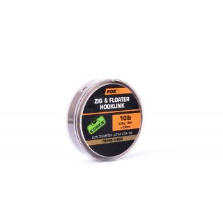 Fox Zig And Floater Hooklink Trans Khaki 100M 0.26 mm 10 lbs