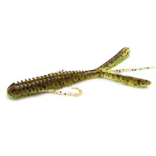 Keitech Hog Impact 4inch 10Cm 10St. Green Pumpkin /Chartreuse