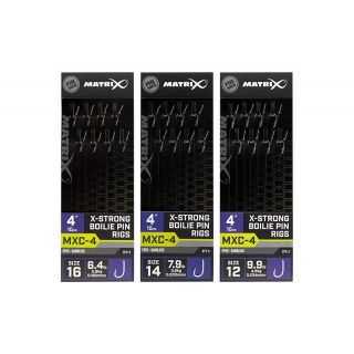 Matrix MXC-4 X-Strong Boilie Pin Rigs 10 cm 8st. 12 Barbless / 0.23mm