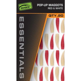 Fox Pop Up Maggots 20st. (10 Red & 10 White)