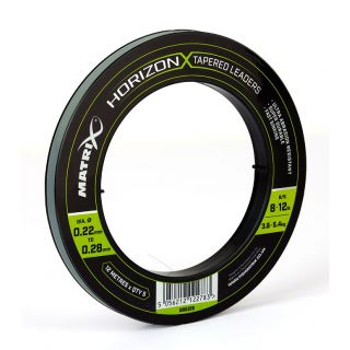 Fox Matrix Horizon X Tapered Shock Leader 8Lb/12Lb (12M) 5St.