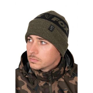 Fox Collection Beanie Green & Brown