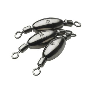 Kinetic Weighted Swivel Black 20 gr 2pc.