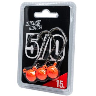 Monkey Lures Monkey Hooks Orange 3st. 5/0 21 gr