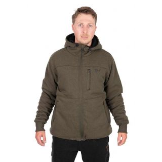 Fox Collection Sherpa Jacket Green & Black X-Large