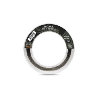 Fox Soft Steel Fleck Camo Leader 100m / 0.60mm / 45lb