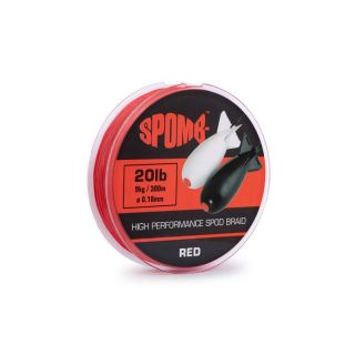 Spomb Braid 300m 20Lb 0.18mm Red
