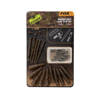Fox Edges Camo Power Grip Lead Clip Kit Size 7 5st.