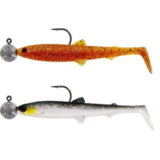 Westin BullTeez 9,5 cm Rigged Mit 7 gr 4/0 Jig 2st. Clear Water Mix 6