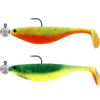 Westin ShadTeez 9 cm Rigged Mit 7 gr 4/0 Jig 2st. Clear Water Mix 1