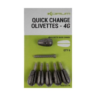 Korum Quick-Change Olivettes 4,0 gr 6st.