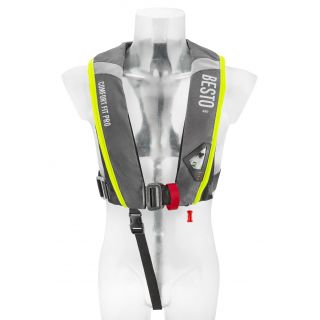 Besto Reddingsvest Automatic Comfort fit PRO 220N MH Antraciet/Yellow