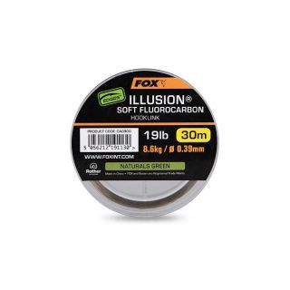 Fox Edges Illusion Naturals Green Soft Fluorocarbon Hooklink 30m / 0.39mm / 19lb