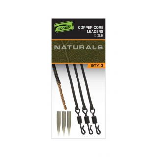 Fox Edges Naturals Copper-Core Leaders 3st.
