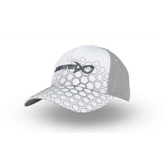 Matrix Hex Print Baseball Cap White