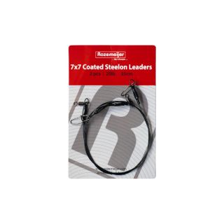Rozemeijer 7x7 Coated Steelon Leaders 35cm 30lb 2pc.