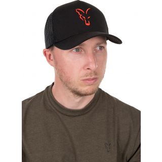 Fox Collection Trucker Cap Black & Orange