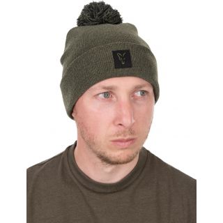 Fox Collection Bobble Hat Green & Black