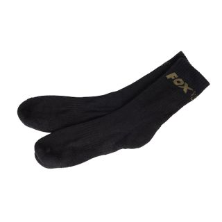 Fox Socks Black 3 Pack Size 44-47