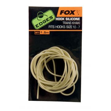 Fox Edges Hook Silicone Sz 10-7 Trans Khaki 1.5M 10-7