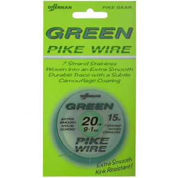 Drennan Green Pike Wire 15m 15lb 0,36mm 6,8kg