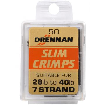 Drennan Slim Crimps sleeves 50st 15-28lb 0.75 mm