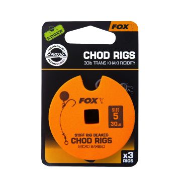 Fox Edge Armapoint Stiff Rig Beaked Chod Rigs 3St. 30LB Size 5