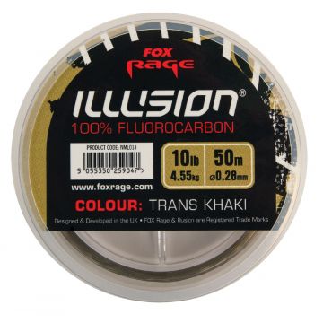 Rage Illusion soft flurocarbon trans khaki 50m