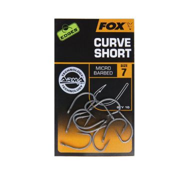 Fox Edges Armapoint Curve Shank Short Size 8 10St.