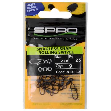 Spro Mb Snagless + Rolling Swivel 2+6 - 9St
