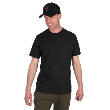 Fox Collection T-Shirt Black & Orange Small