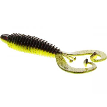 Westin RingCraw Curltail 9cm 5St. Black/Chartreuse