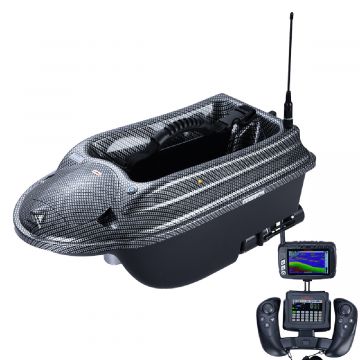 Boatman Actor Plus Pro Sonar & GPS Futterboot Carbon / Zwart
