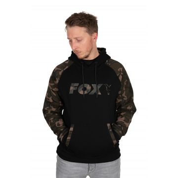 Fox Fox Black / Camo Raglan Hoodie Large