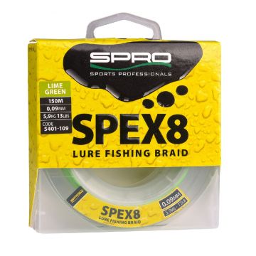 Spro Spex8 Braid Lime Green 0.12 mm 150M