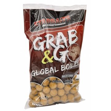 Starbaits Grab & Go Global Boilies 14mm 1Kg Sweet Corn