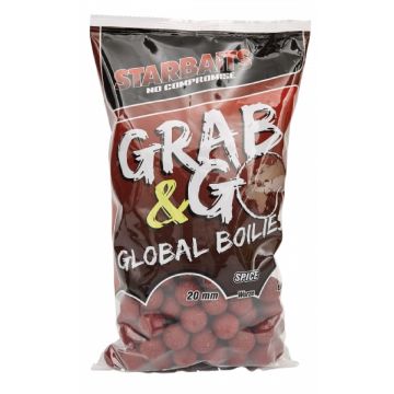 Starbaits Grab & Go Global Boilies 20mm 1Kg Spice