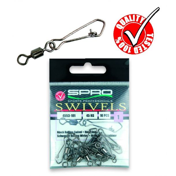 Spro Rolling swivel + Hook snap 6 20kg main product photo