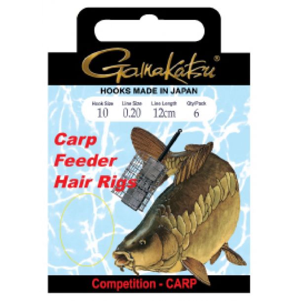 Gamakatsu Bks-3310B Carp Feeder Hair Rigs 70Cm 14-016 mm, 6 st main product photo