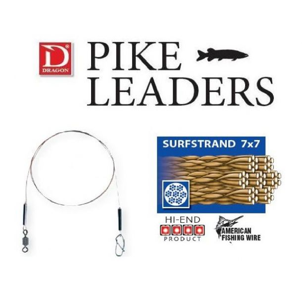 Dragon Surfstrand light leader 7x7 afw 9 kg 2 pcs. 20cm main product photo
