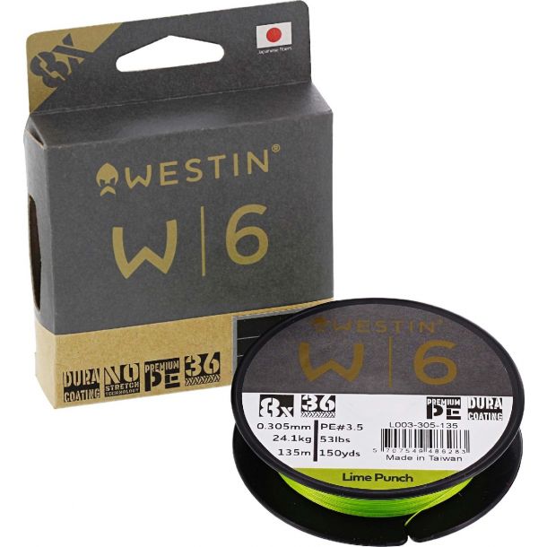 Westin W6 8 Braid Lime Punch 135m 0.26 mm 17.2kg main product photo