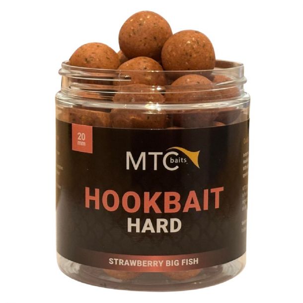 MTC Baits Strawberry Big Fish Hard Hookbait 16mm main product photo