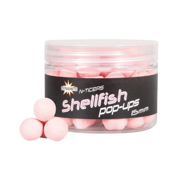 Dynamite Baits N-Ticers Shellfish Pop-ups 15mm main product photo